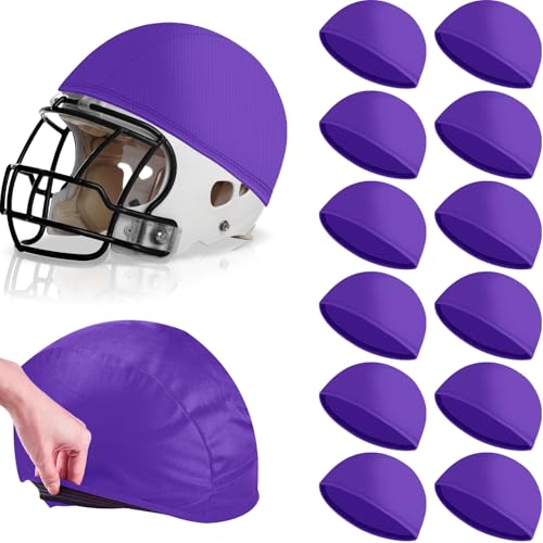 Ramede Football Helmet Covers for Practice Scrimmage Cap Helmet Cover Scrimmage Cap for Youth Adult Football Hockey Training Accessories 10.4 Inch in Diameter - color: Purple, size: Regular Style