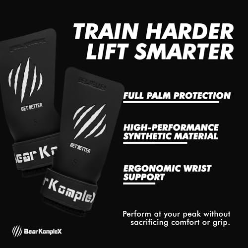 Bear KompleX Black Diamond No Hole Grips for - Lightweight, High Performance Weightlifting Grips, Protect Hands and Provides Comfort - Great for Cross Training, Powerlifting - size: Small