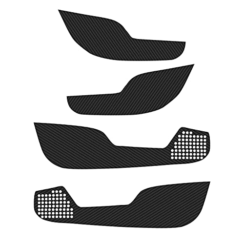 x xotic tech Door Anti Kick Pad Stickers Carbon Fiber Pattern Protector Guard Compatible with Honda Civic 10th Gen (Vinyl)