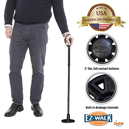 EZ-Walk/SandPad™ LandPad All Terrain Stabilizer Cane Tip by American Ventures Ltd. (Single Pack) - size: Single Pack w/Tape Adapter (Canes Only)