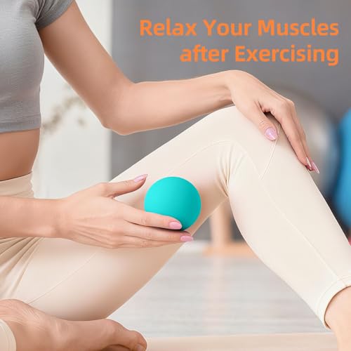 Massage Lacrosse Balls for Myofascial Release, Trigger Point Therapy and Yoga Therapy, Foot Massage Ball to Relieve Plantar Fasciitis Green - color: Green