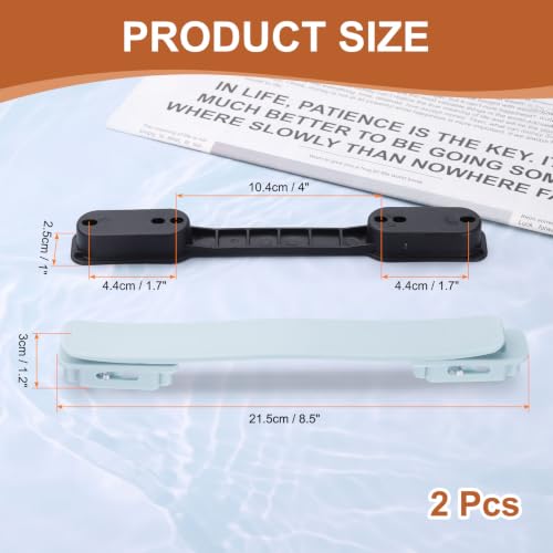 uxcell 2 Pcs Luggage Handle Replacement 8.5 Inch Suitcase Handle Carry Strap Plastic Pull Handle Grip Luggage Replacement Parts with Screws for Suitcase Box Luggage Case, Light Blue - color: Light Blue