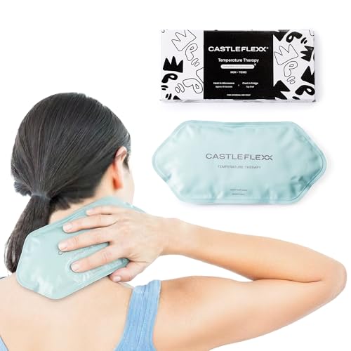 CastleFlexx Dual Hot & Cold Therapy Packs | Gel-Free, Flexible & Reusable for Neck, Shoulders, Joints & Muscles | Microwave & Freezer Safe | Ideal for Daily Relief - Ocean - color: Ocean