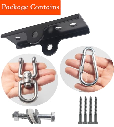 Heavy Duty Punching Bag Hanger with 360° Swivel, Reinforced Steel Heavy Bag Ceiling Mount Holds Up to 300 lbs, Punching Bag Mount for Boxing, MMA & Home Gym Training - color: Black 1 PCS