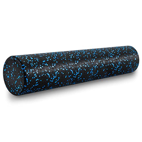 ProsourceFit High Density Foam Rollers 36 - inches long, Firm Full Body Athletic Massage Tool for Back Stretching, Yoga, Pilates, Post Workout Muscle Recuperation, Black/Blue - color: Black/Blue, size: 36"H x 6"D