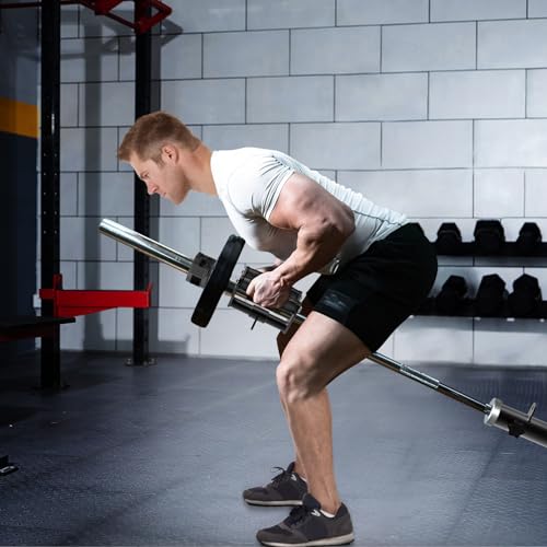 SELEWARE Rotating Straight Bar, Tricep Rope, Double D Row Handle, Rotating V Handle, Cable Machine Attachment with Non-Slip Soft Rubber Grip, Universal Attachment for Cable Machines - color: Double D Handle