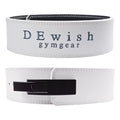 Weight Lifting Belt, 10mm Thick, 4-Inch Wide Heavy Duty Leather Lever Gym Belt, Ideal for Weightlifting, Squats, Deadlifts, Powerlifting, Cross Training and Weight Training - color: White, size: S(31"-36")