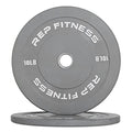 REP Color Bumper Plates LB Olympic Barbell Weights – Rubber Training Discs for Home Gym Strength Lifting, Low Bounce Durable, Weight Pairs & Sets 10 15 25 35 45 Pound Options - color: A. 10lb Gray Pair