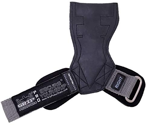 Lifting Grips PRO Weight Gloves Heavy Duty Barbell Gymnastics Straps Alternative to Power Hooks Deadlifts Adjustable Neoprene Padded Wrist Wrap - color: GrStRb, size: Small 5.0"-6.40" Wrist Size