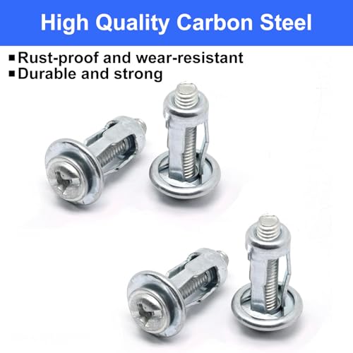 20pcs Hollow Wall Anchors for Thin Walls Heavy Duty, M4 x 4/5" - size: M4 x 20mm