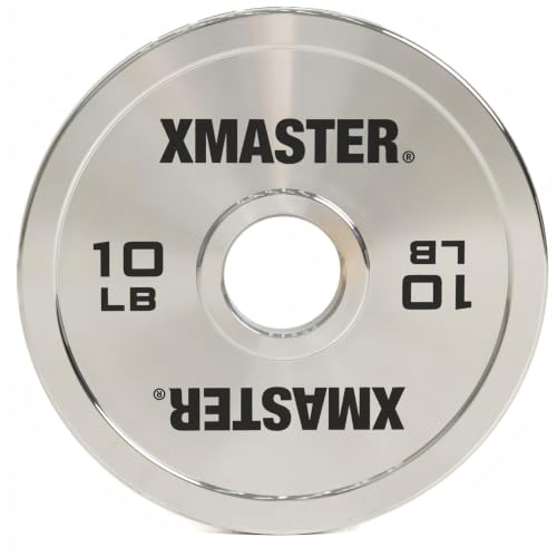 XMASTER FITNESS Chrome Steel Change Plates - size: 10LB Pair