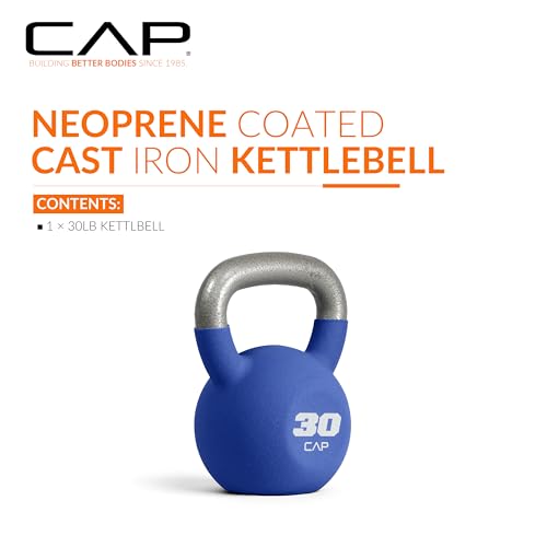 CAP Neoprene Coated Kettlebells - Multiple Sizes - size: 30.0 Pounds