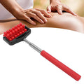 YUYTE Telescopic Massager Back Roller Adjustable Massage Adjustable Massage Stick Head Musle Scratcher Extendable with for Men Women[Red]