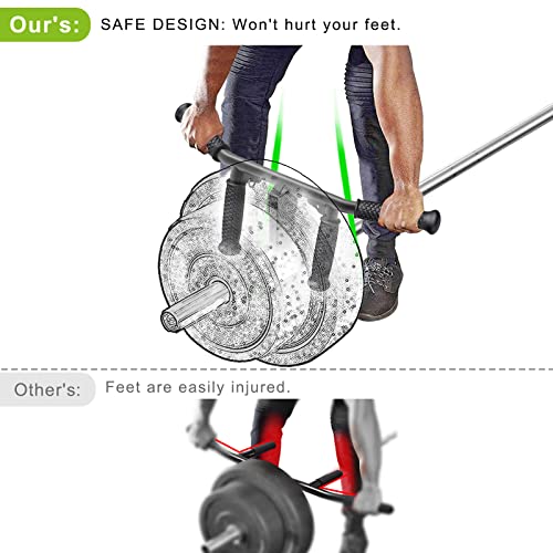 SELEWARE V Bar & T Bar Landmine Handle Attachment for 2" Barbell Bar, Solid Multi-Grip Landmine Handle T Row Attachment with Non-Slip Rubber Handle, Fits 2" Olympic Bars Strength Training Bars - color: Adjustable T Bar W/ Flat Rubber Handle