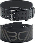 WARM BODY COLD MIND Leather Weight Lifting Belt 4" Adjustable Belt with Buckle for Workout, Squats, Gym, Powerlifting, Olympic Weightlifting, Strength Training. Waist/Back Support - size: Medium