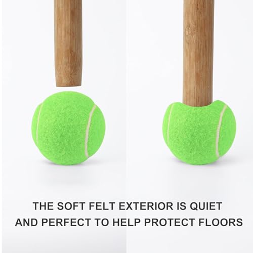 ANCKNE Walker Tennis Balls Precut Tennis Balls for Walkers 4PCS Walkers Legs Universal Precut Glide Balls, Heavy Duty Long Lasting Felt Pad Glide Coverings for Furniture Legs and Floor Protection - color: Green
