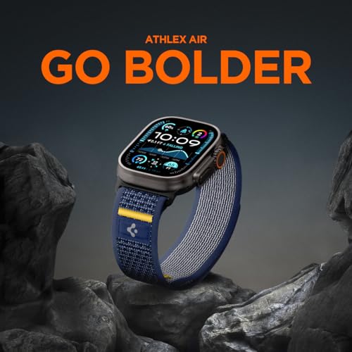 Spigen for Apple Watch Band, Compatible with Ultra 3/2/1 49mm, Series 11/10 46mm, 9/8/7 45mm, SE3/SE2/SE/6/5/4 44mm, 3/2/1 42mm - color: Active Navy