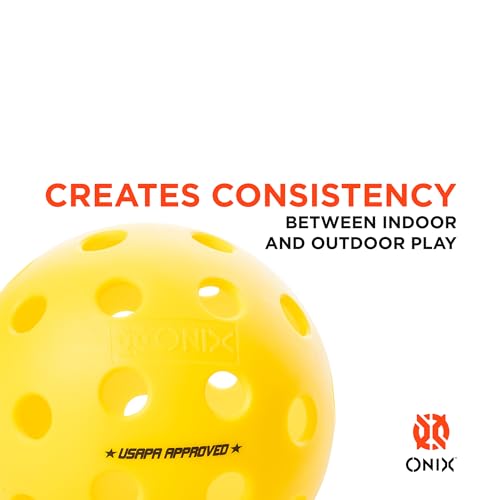 Onix Fuse G2 Outdoor Pickleball Balls USA Pickleball Approved - color: Yellow, size: 6 Pack