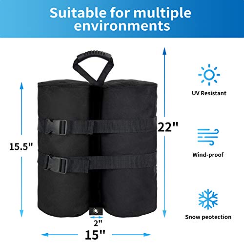 Plus Size Weight Bags(240 lbs) for Pop up Canopy Tent, 1680D Heavy Duty Leg Weights Sand Bags for Instant Outdoor Sun Shelter Canopy, Set of 4 - color: 240 lbs