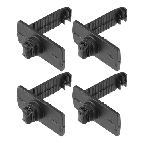 4 Pcs Car Holder Retainer Compatible for Honda for Acura, Durable Anti-Slip Plastic Black L Type Floor Mat Fixing Clips