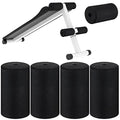 Deekin 4 Pcs Foam Foot Pad Rollers Buffer Tube Cover for Exercise Machine Home Gym Equipment Replacement Pads for Leg Extension Weight Bench Inversion Table(1 x 3.54 x 7.1 Inches) - size: 1 x 3.54 x 7.1"