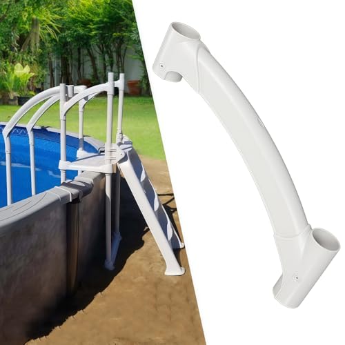 G-PLUS Short Handrail for Above Ground BiltMor Swimming Pool Step - size: White(short)