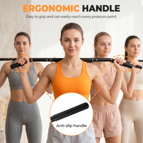 Trigger Point Massage Tool, Handheld Back and Neck Massager Cane for Pain Relief Deep Tissue Metal Self Massage Tools
