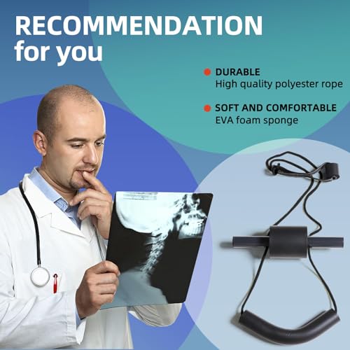 Comness Cervical Neck Traction Device for Home Use, Adjustable Neck Stretcher Strap Over Door for Pain Relief and Spinal Decompression, Restore Natural Curve of The Neck - size: Thin