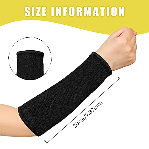 Sintege 3 Pairs Arm Protectors for Thin Skin and Bruising Cut Resistant Forearm Sleeve Level 5 Arm Burn Protection Sleeve (Black, Beige, Grey,7.9 Inch) - color: Black, Beige, Grey, size: 7.9 Inch