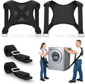 NOCOEX Moving Straps 2-Person for Lifting - Shoulder Lifting and Moving System with Back Support for Movers Easily & Safely Carry Furniture Appliance Mattresses Heavy Object Up to 880 lbs Like a Pro - color: Black
