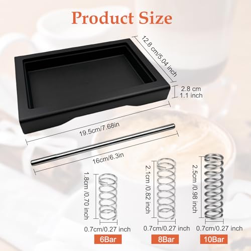 Thin Drip Tray & 6 Bar 9 Bar 12 Bar OPV Spring Fit For Gaggia Classic Pro Traditional Espresso Coffee Machine Parts, Coffee Drip Low water tray, (5pcs) - size: 5pcs