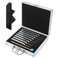 Tuning Fork Medical Sound Healing Set of 8 (256 Hz, 288 Hz, 320 Hz, 341.3 Hz, 384 Hz, 426.6 Hz, 480 Hz, 512 Hz), Unweighted Aluminum Chakra Forks with Reflex Hammer, Storage Bag and Exquisite Package - color: 8 Pcs - Silver