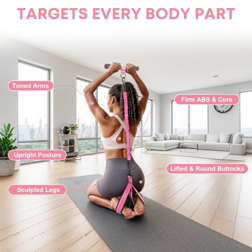 Sit Up Assist Strap, Multifunctional Foot Pedal Resistance Band Set 30-90LB, Adjustable Strength Home Gym Fitness Equipment for Full Body Workout – Portable Home Gym for Men & Women