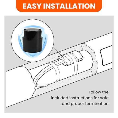 ES-PRO CSA Explosion-Proof Low-Profile End Seal Kit For Heat Cable | NEMA 4X Waterproof, Self Regulating Terminal, Roof and Gutter De-Icing, Pipe Freeze Protection - style: ES-PRO
