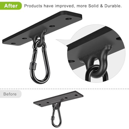 Dolibest Heavy Bag Hangers Brackets, Punching Bag Hangers, Heavy Bag Ceiling Mount for Body Weight Strength Training Systems, Aerial Yoga Swing & Hammock, Resistance Band - color: 600lb Heavy Bag Hanger