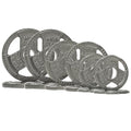 Fitvids 2 Inch Olympic Barbell Weight Plates Set, 70/120 LB Barbell Weight Set for Home Gym Strength Training, Triple-handle Design - style: 70LB Se