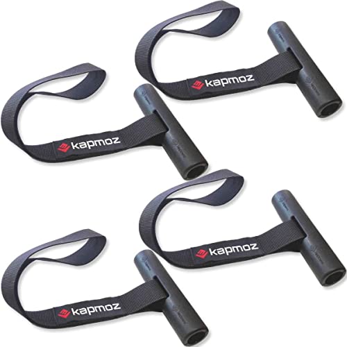 Quick Hood Loops Trunk Anchor Kayak Tie Downs Straps Bow Stern Canoe Transport Secure Lashing Point 2 Pairs - color: Black 2 Pairs