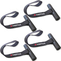 Quick Hood Loops Trunk Anchor Kayak Tie Downs Straps Bow Stern Canoe Transport Secure Lashing Point 2 Pairs - color: Black 2 Pairs