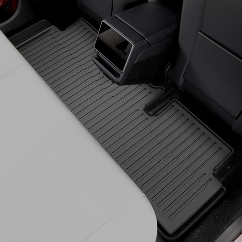 6-PCS All-Weather TPE Floor Mats Compatible with 2024-2026 Model 3 Highland | Flexible, waterproof, stain-proof, anti-slip, easy-clean interior guards - size: Compatible with Model 3 Highland (6-Piece Set)