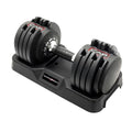 CAP ADJUSTABELL Adjustable Dumbbell Set, Premium Quick Select Adjustable Weights for Strength Training, Singles & Pairs, 12.5 LB, 25 LB & 55 LB, Round & Hex Dumbbells, Multiple Grip Handle Options - size: 55 lb - Honeycomb Chrome and Black Handle, style: