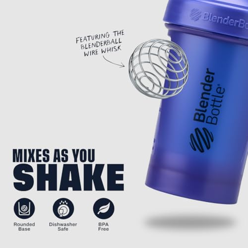 BlenderBottle Classic V2 Shaker Bottle Perfect for Protein Shakes and Pre Workout, 28-Ounce, Reflex Blue - color: Reflex Blue, size: 28 Ounces