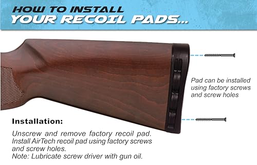 LimbSaver AirTech Precision-Fit Recoil Pad for Synthetic Stocks - style: 10804 Thompson Center