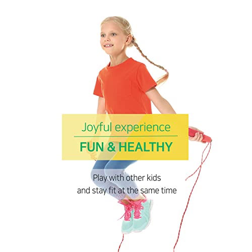 KSY Kids Jump Rope (Crystal Series) – Durable PVC Jump Rope for Kids Ages 6-12 – Lightweight, Adjustable, and Tangle-Free – Made in Korea - color: Kids Pop Green