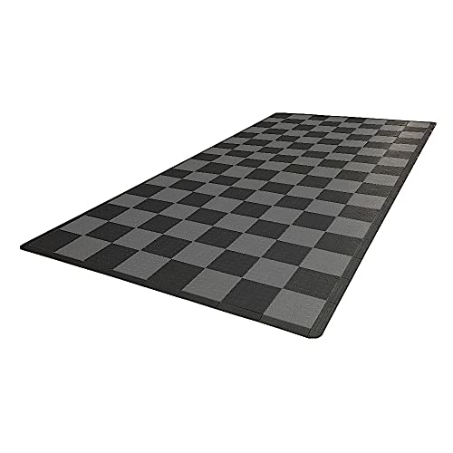 Speedway Garage Floor Mat Kit for 1-Car, Medium, Checkered - Black/Grey - color: Checkered - Black/Grey, size: Garage Kit - 1-Car