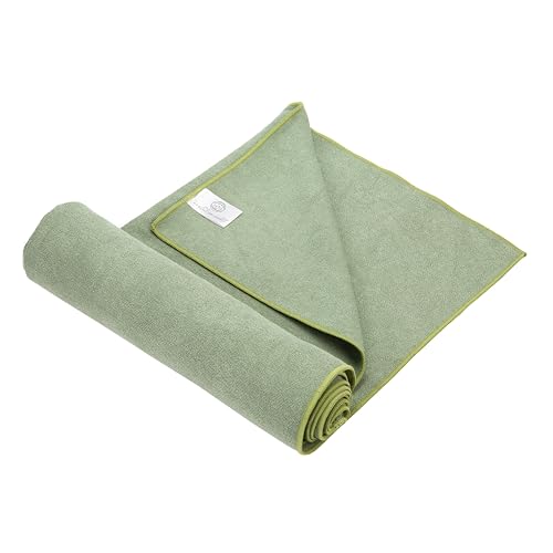 Yoga Mat Towel - Double Sided Microfiber Yoga Towel - Sweat Absorbent Non Slip Hot Yoga Towel - Lightweight, Quick Drying Pilates Mat Towel - 73" x 26", Sage - color: Sage