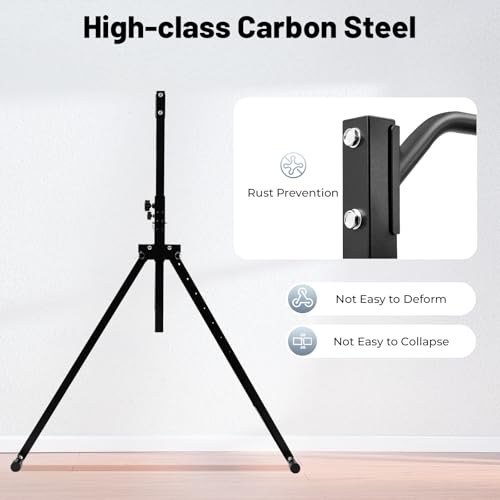 Pull Up Bar, 440lbs Triangular Pull Up Station, Adjustable Multifunction Dip Bar Stand Gym Strength Training Equipment w/Triangular Legs for Gyms Sports Centers & Home