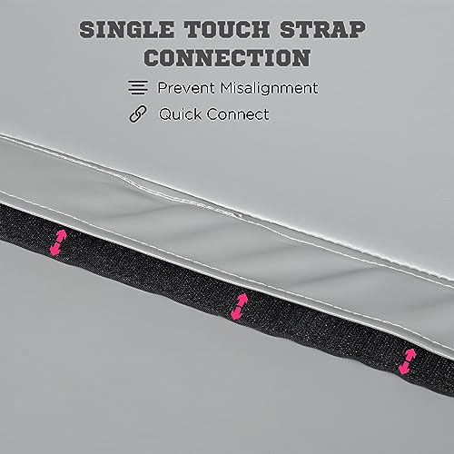 Soozier Pole Dance Mat, 2"T x 5'W Folding Pole Crash Mat for Home, Lightweight and Foldable - color: Light Grey