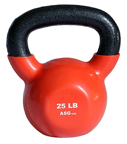 Ader Vinyl Kettlebell 5, 8, 10, 12, 15, 18, 20, 25, 30, 35, 40, 45,50 Lb - size: 25.0 Pounds