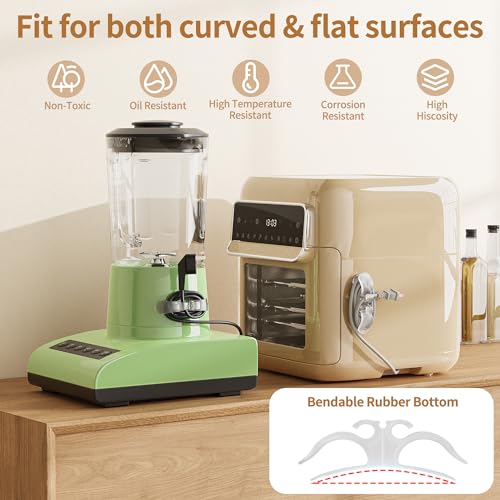 6PCS Clear Cord Organizer for Appliances, Kitchen Appliance Cord Organizer Stick On, Appliance Cord Holder, Cord Wrappers, Cord Winder for Pressure Cooker, Air Fryer, Blender, Coffee Maker, Toaster - color: Clear-6PACK