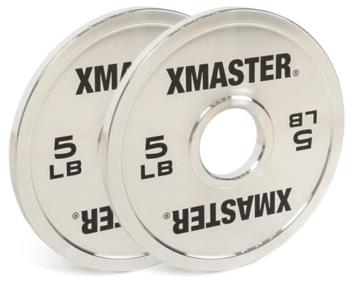 XMASTER FITNESS Chrome Steel Change Plates - size: 5LB Pair